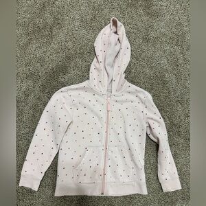Cat & Jack Light Pink Heart Hoodie